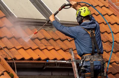 Démoussage et hydrofuge de toiture à Plussulien